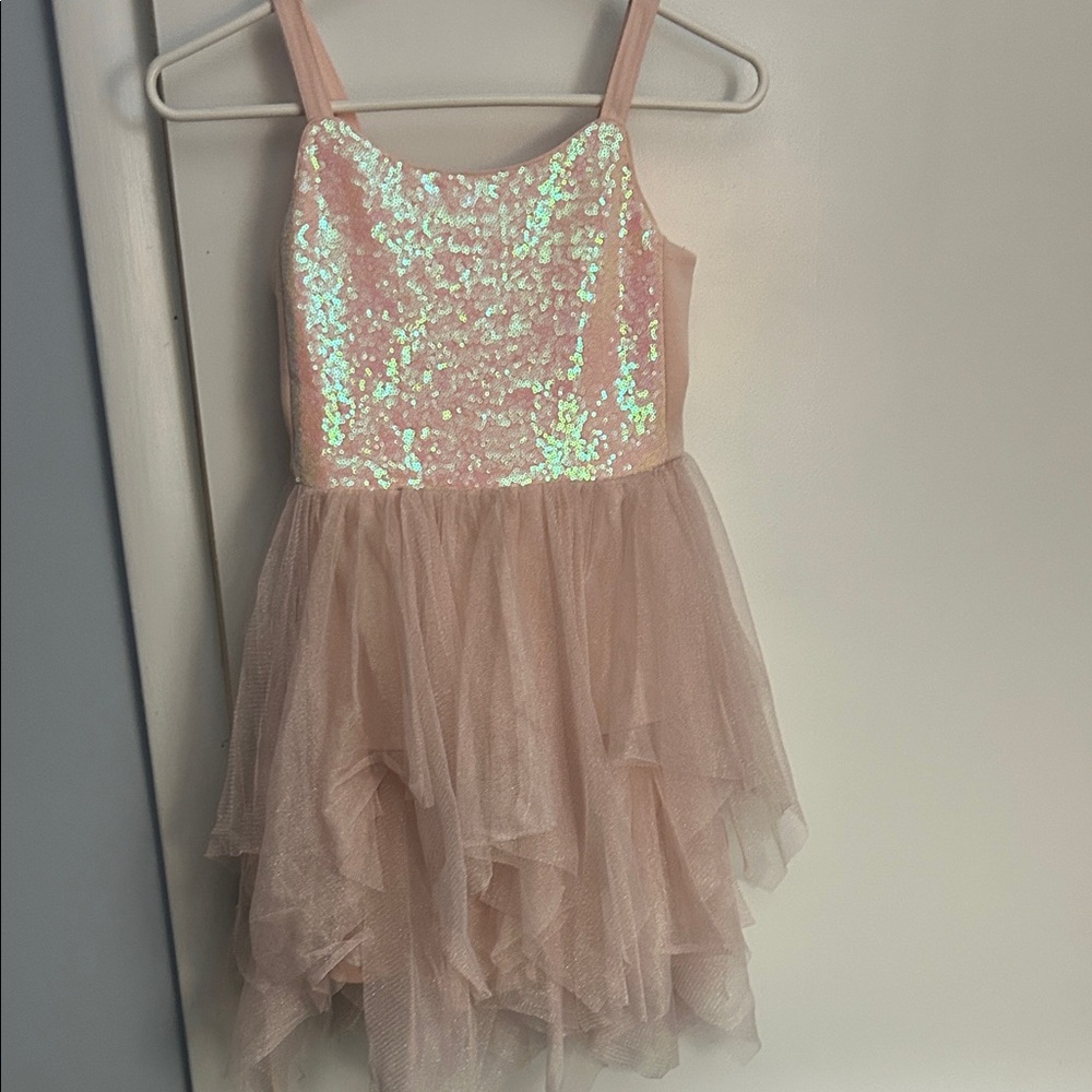 Cat & Jack Pink Sequin Layered Dress